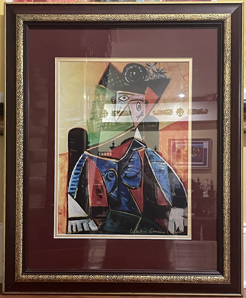 Thumbnail: Pablo Picasso “Seated with Hat” Estate issued Ltd. Edt. Lithograph w/Certificate