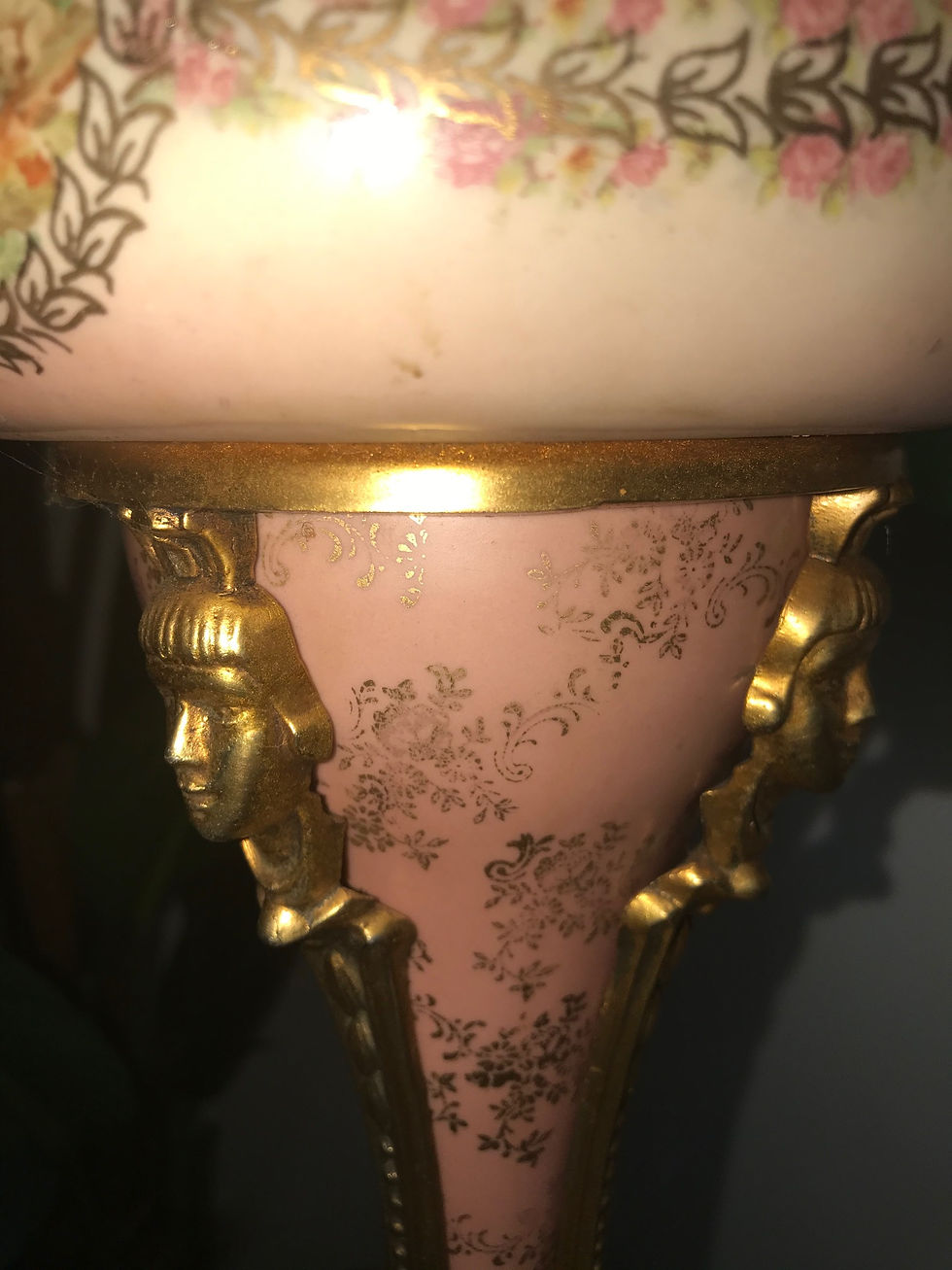 Thumbnail: Hand Painted Parlor Lamp