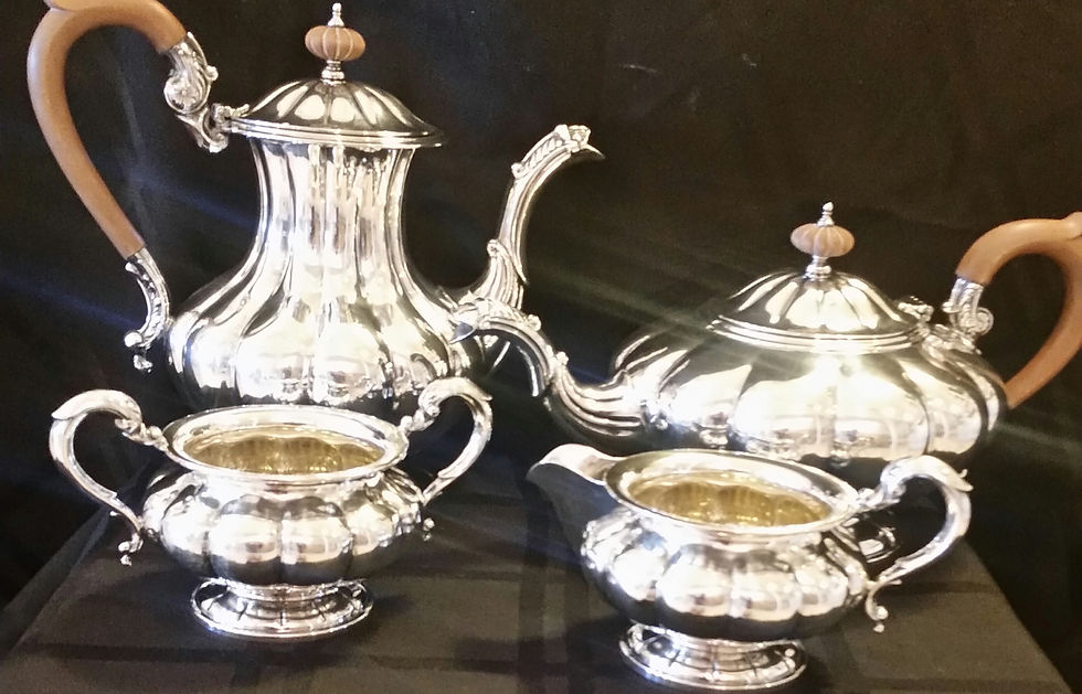 Thumbnail: Birk & Sons sterling silver 4pc. Set