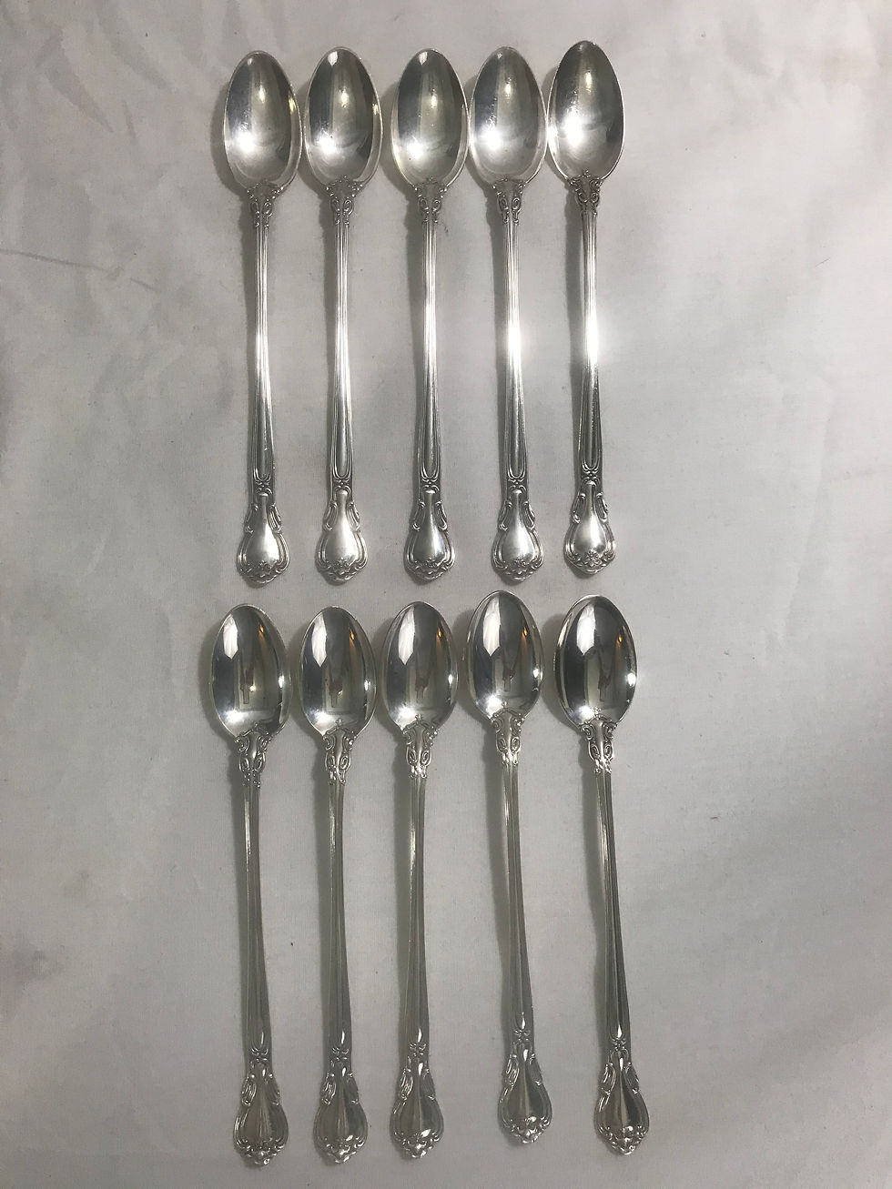 Thumbnail: Gorham Chantilly Sterling 104 pc. Sterling Flatware Set