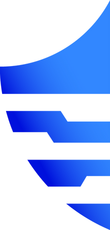 Ironclad Service Group's shield insignia made of abstract pieces.