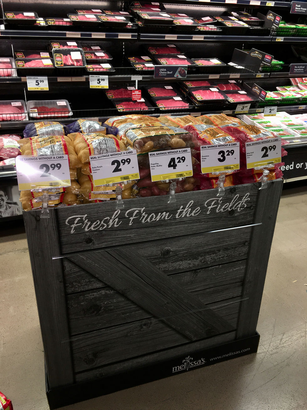 Meat Department Potato Bin