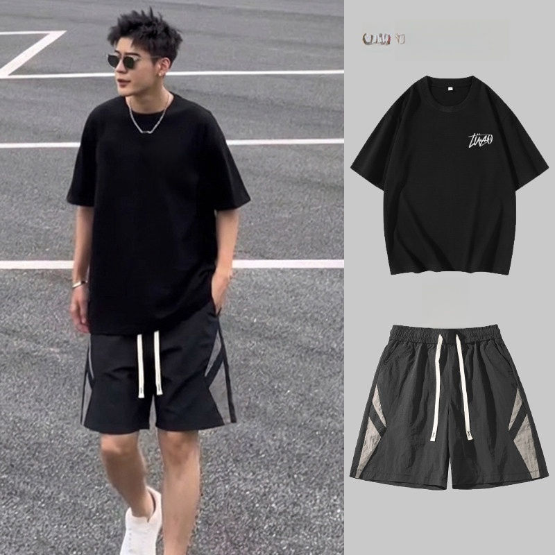 Thumbnail: Heavyweight Cotton T-Shirt Men Loose Fit