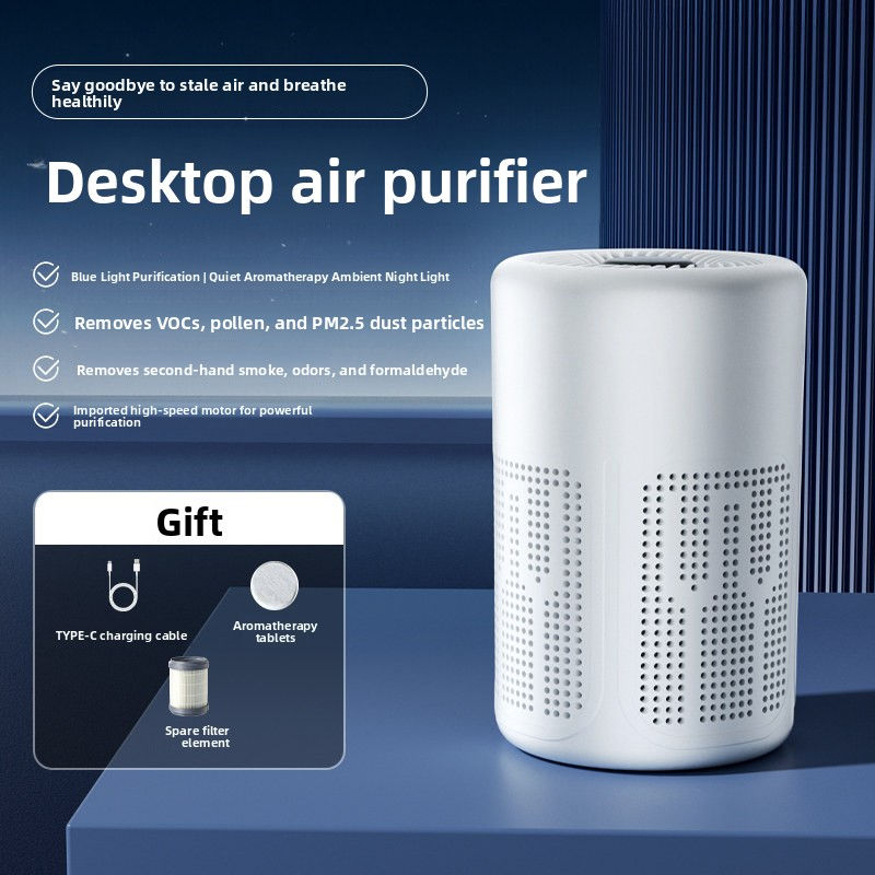 Thumbnail: Compact Desktop Air Purifier for Home & Office