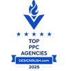 DesignRush top PPC agency title