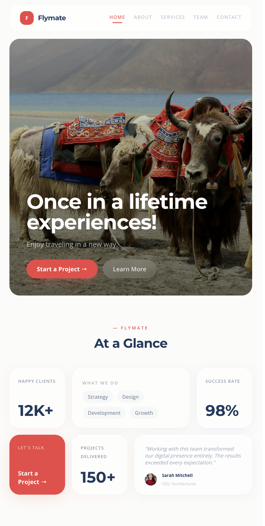 Bento template mobiil