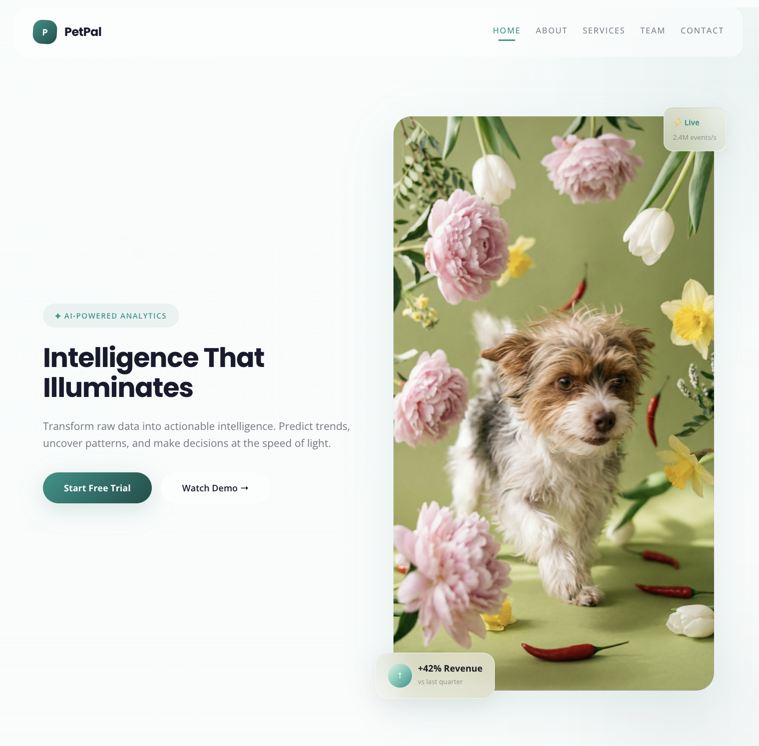 Forge Glassmorphism template