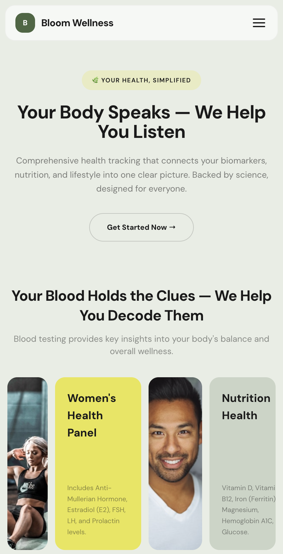 Botanical template mobiil