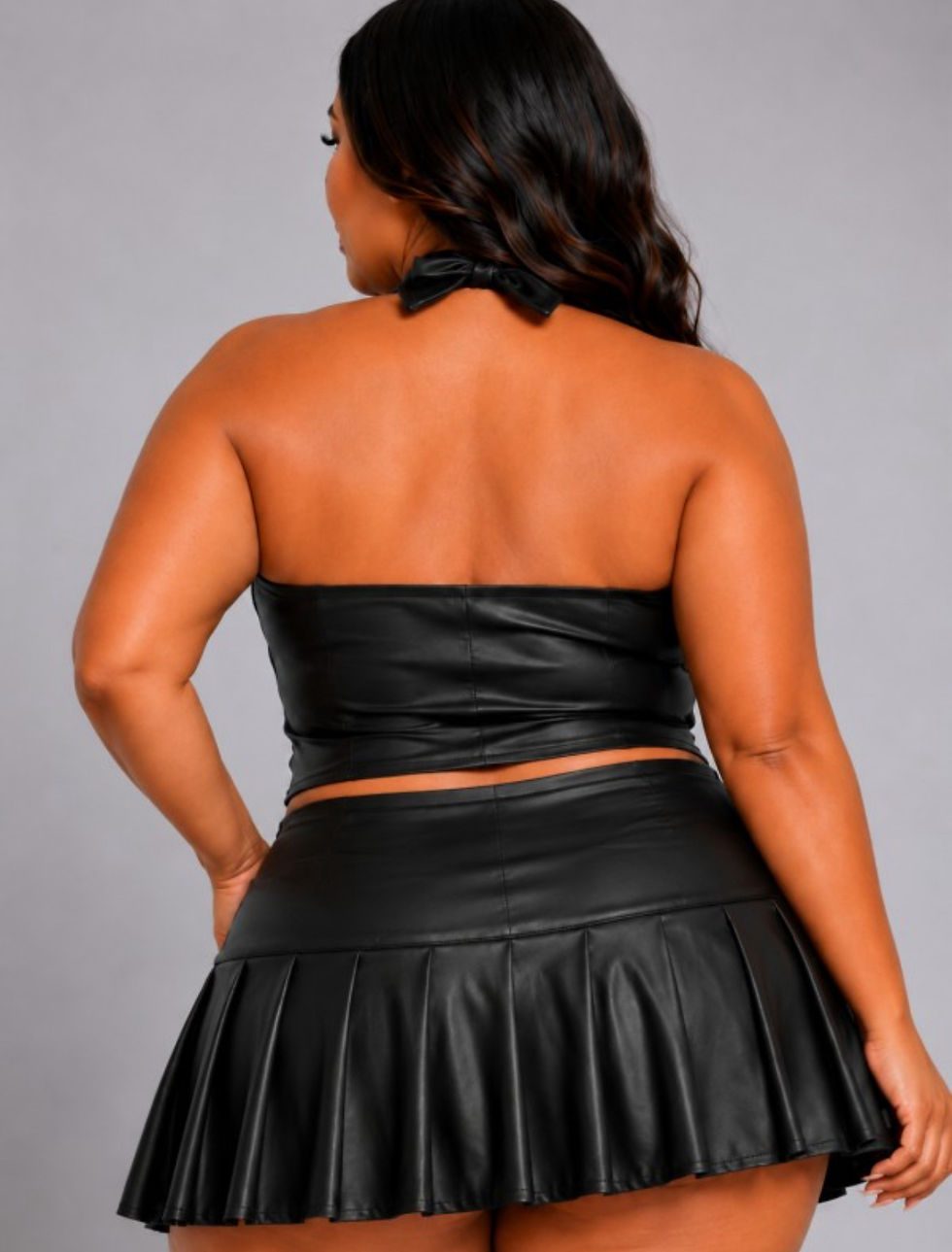 Thumbnail: Back view of the Boss Prep Two-Piece Skirt Set
