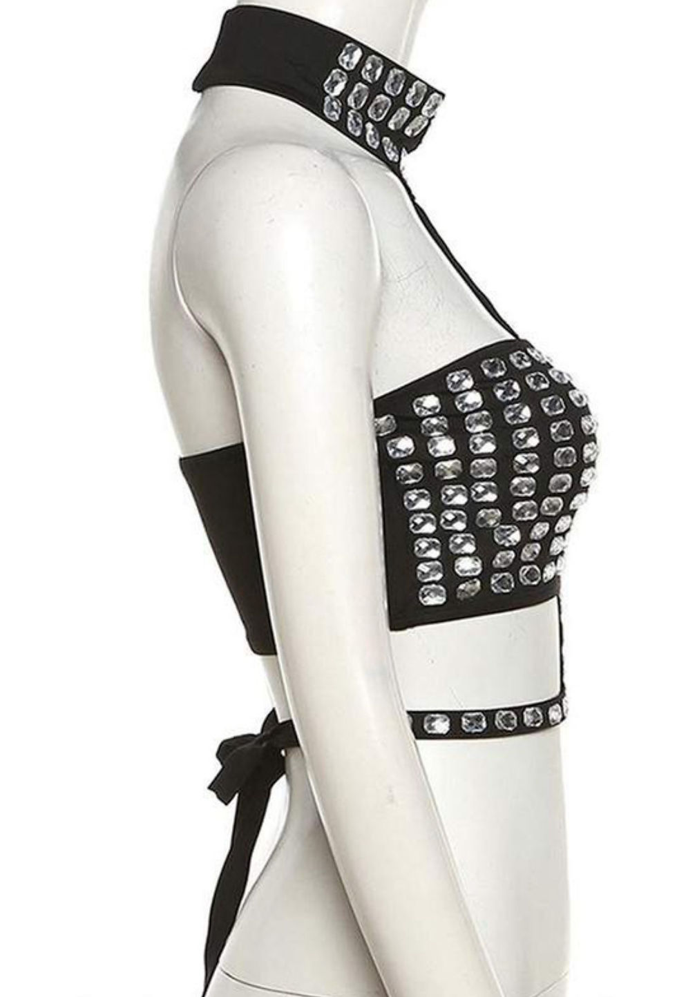 Thumbnail: Side view of store mannequin with top on.