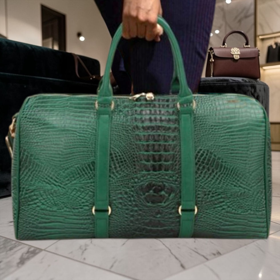 Thumbnail: Croc Embossed Duffle Bag 