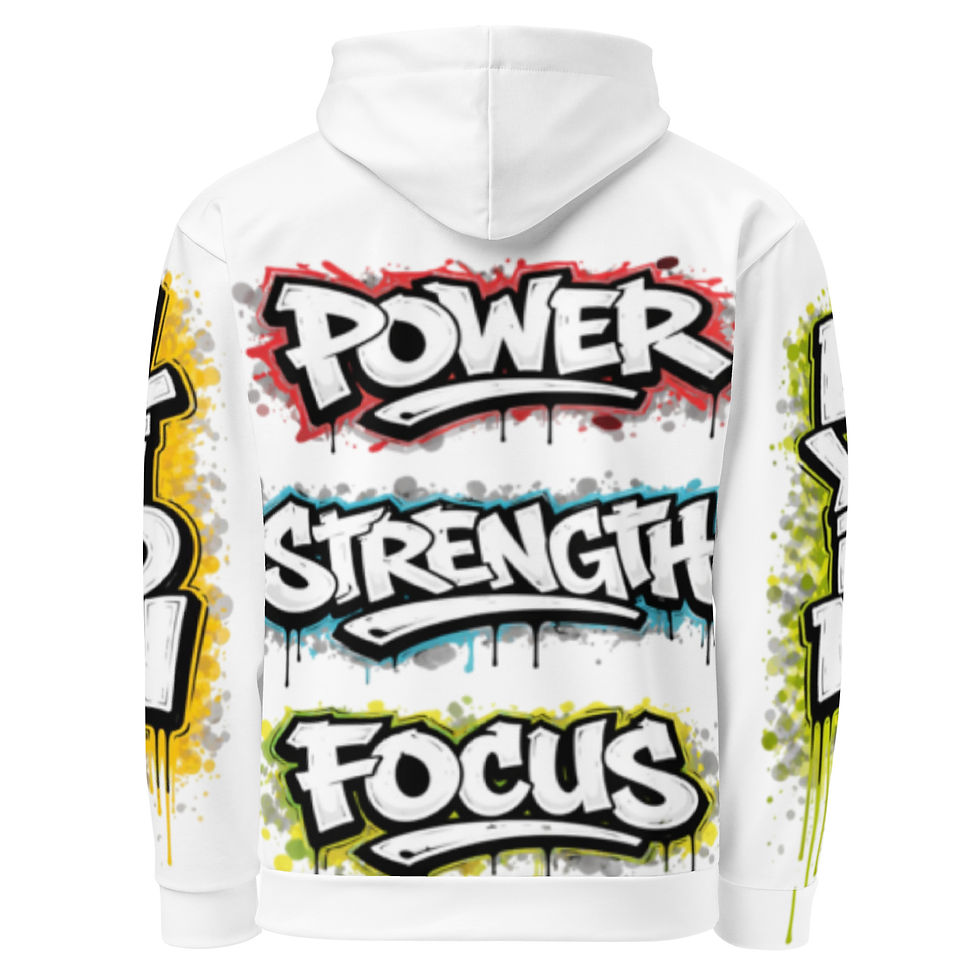 Thumbnail: Unisex Cotton Hoodie Graffiti Style