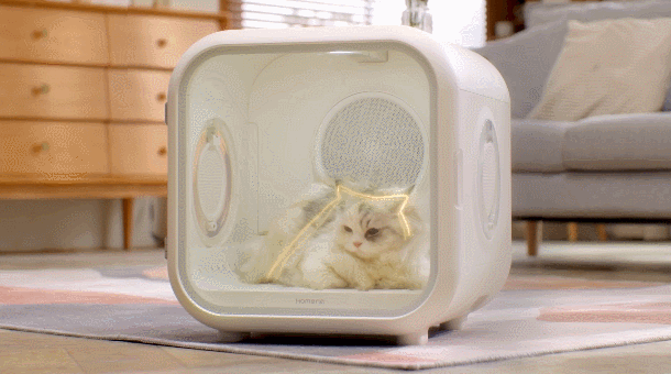 Dry in comfort and relax after shower..gif
