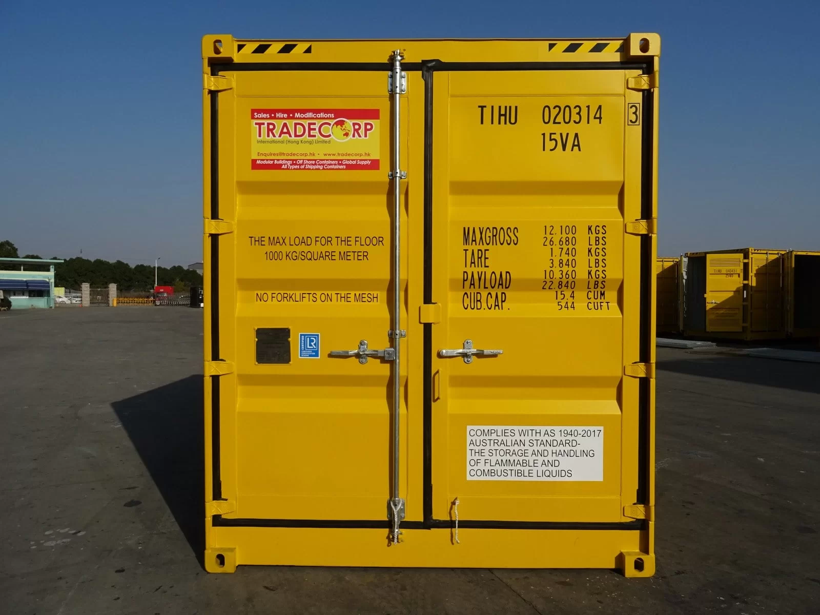 Conteneur pour marchandises dangereuses 10′ High Cube (fond double) Ansicht 7