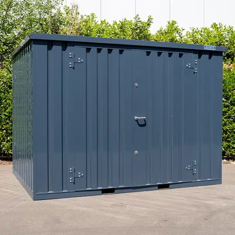 Container 3 x 2 mètre Double Porte Sur Le Grand Coté Anthracite RAL 7016 Ansicht 2