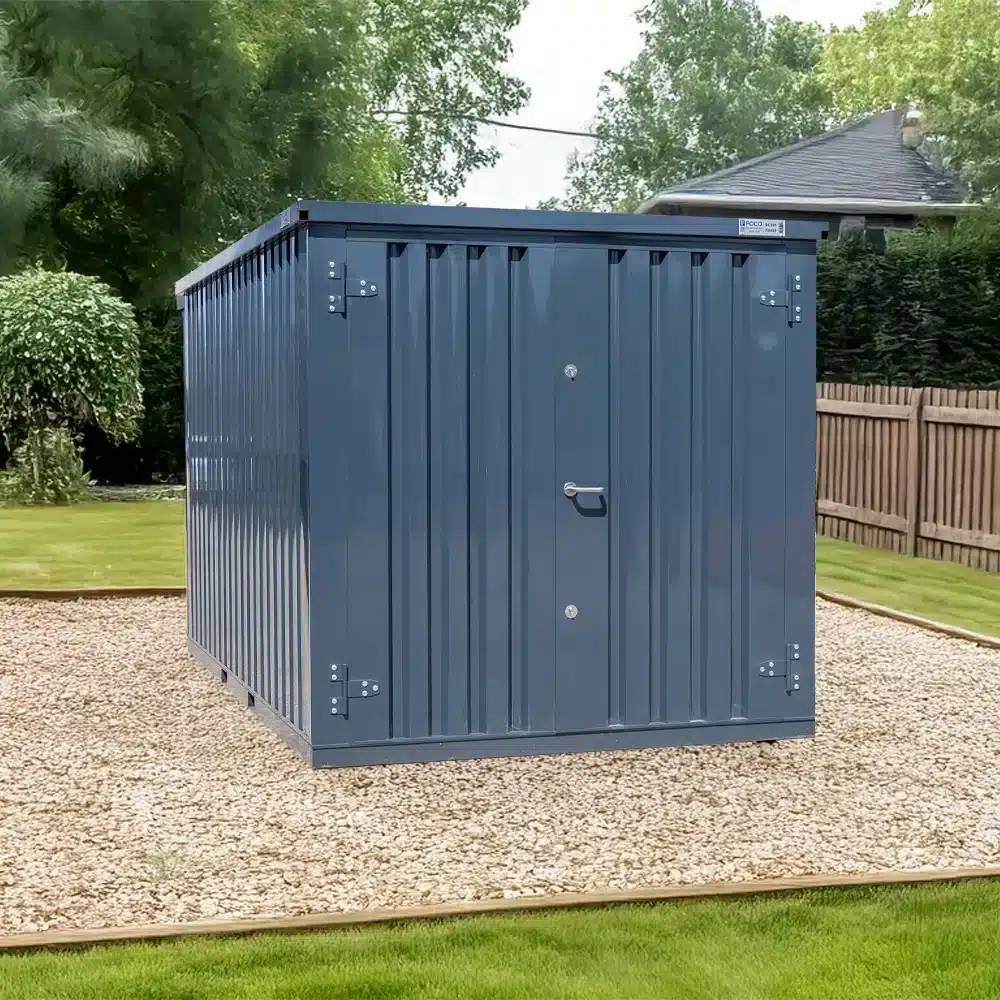 Conteneur 4 x 2 Mètre Double Porte Sur Le Petit Coté Anthracite RAL 7016 Ansicht 3
