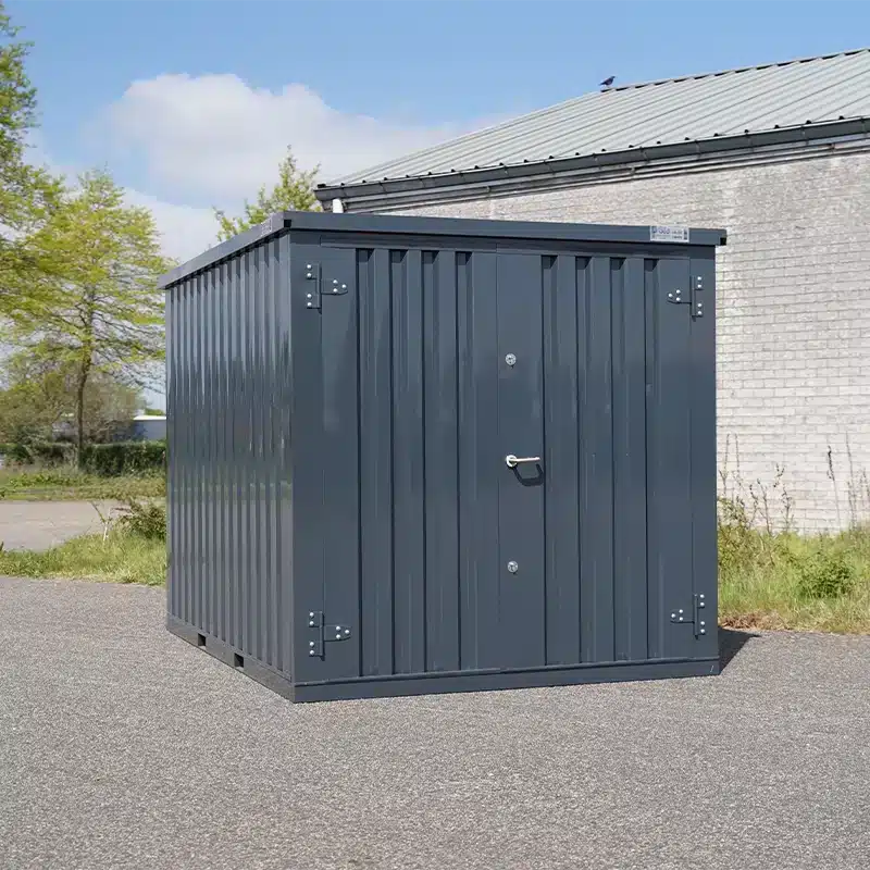 Conteneur 3 x 2 mètre Double Porte Sur Le Petit Coté Anthracite RAL 7016 Ansicht 2