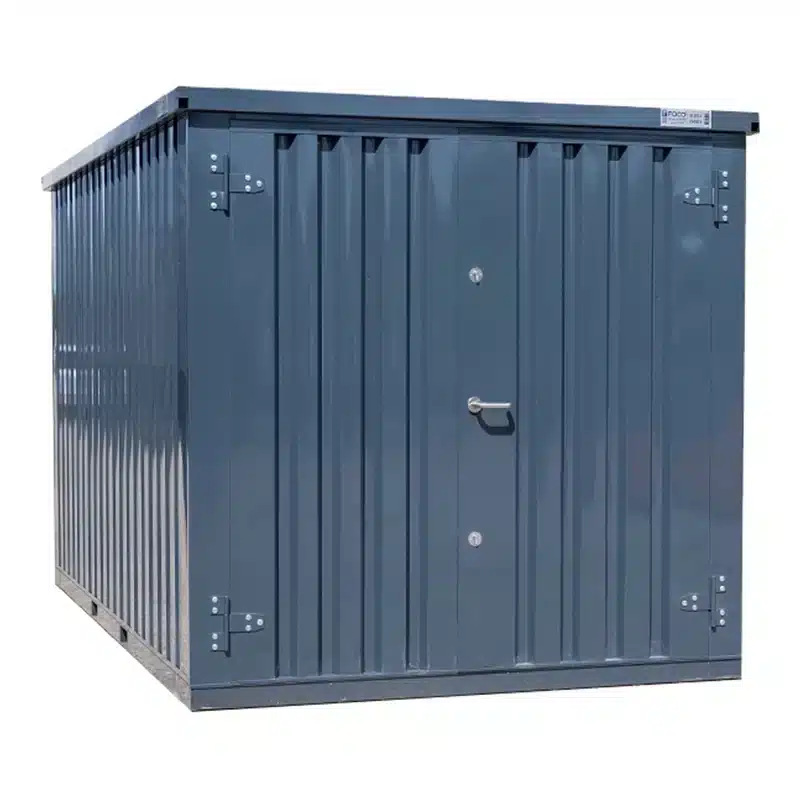 Conteneur 4 x 2 Mètre Double Porte Sur Le Petit Coté Anthracite RAL 7016 Ansicht 5