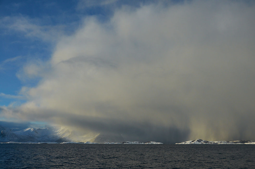 #50. Incoming Snowstorm, Bergsfjorden, Senja Island, Northern Norway, February 2017