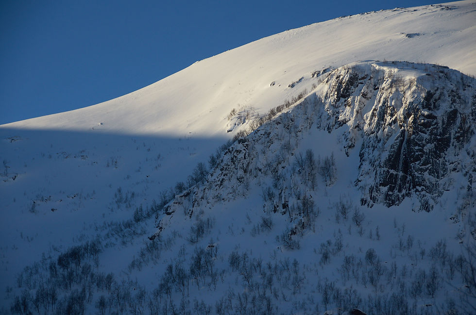 #25. Mountain Light, Senja Island, Northern Norway, February 2017