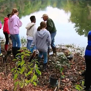 Students at Causey's Mill