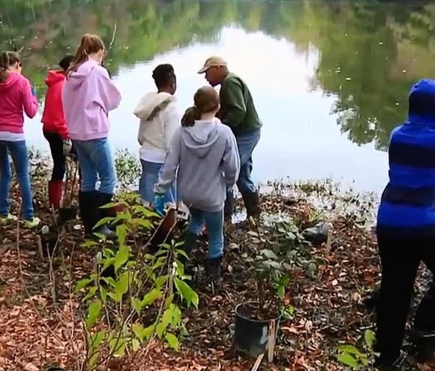 Students at Causey's Mill