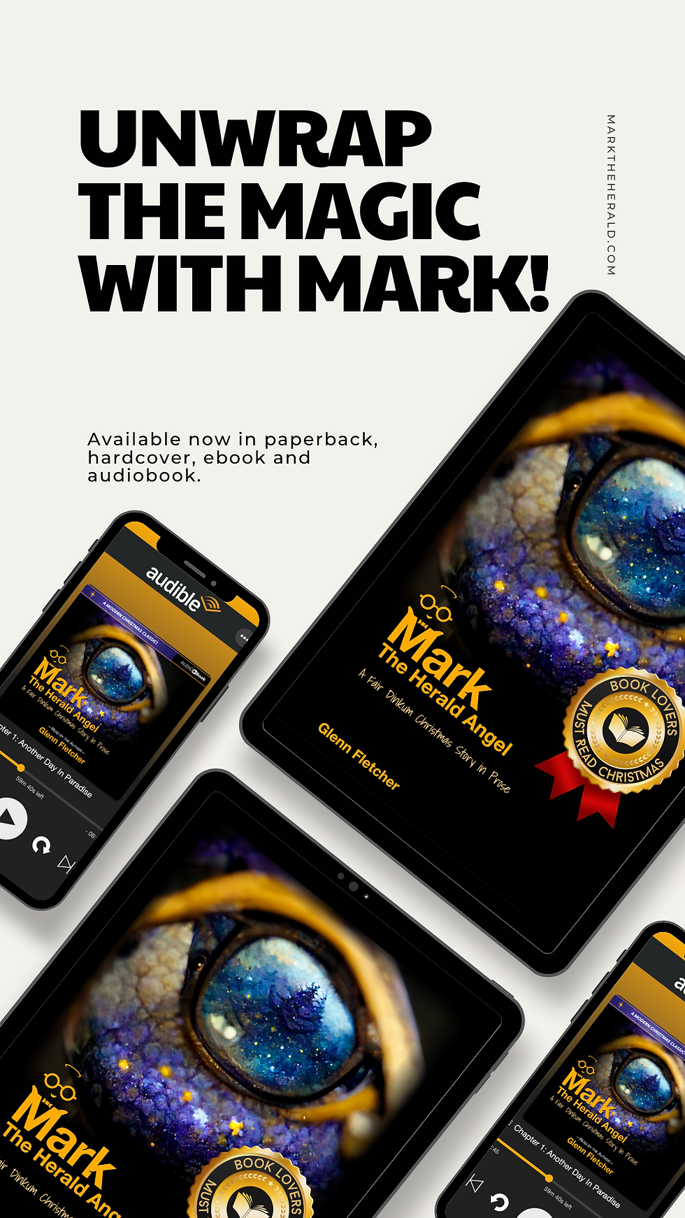 MARK! The Herald Angel promo ad — Christmas novelette by Glenn Fletcher