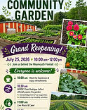 Weymouth Community Gardens Grand Reopening