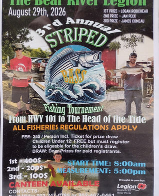  Striped Bass Fishing Tournament