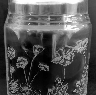 Floral candle