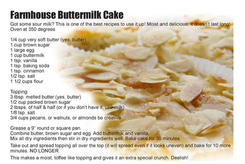 Buttermilk cake