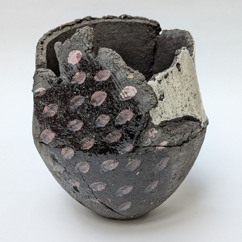 Thumbnail: Medium Black Clay Fragmented Vessel