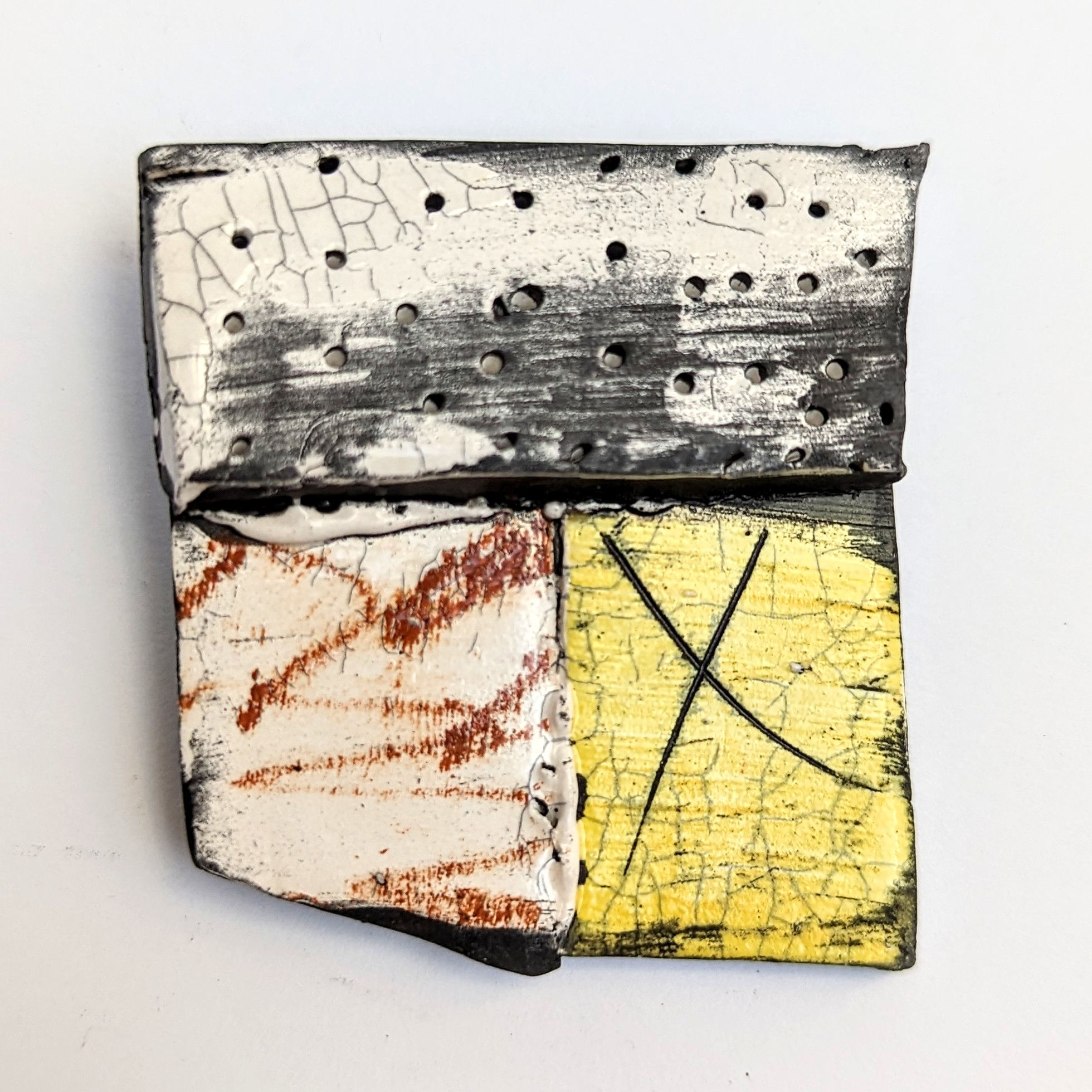 SCRAP Yellow Brooch