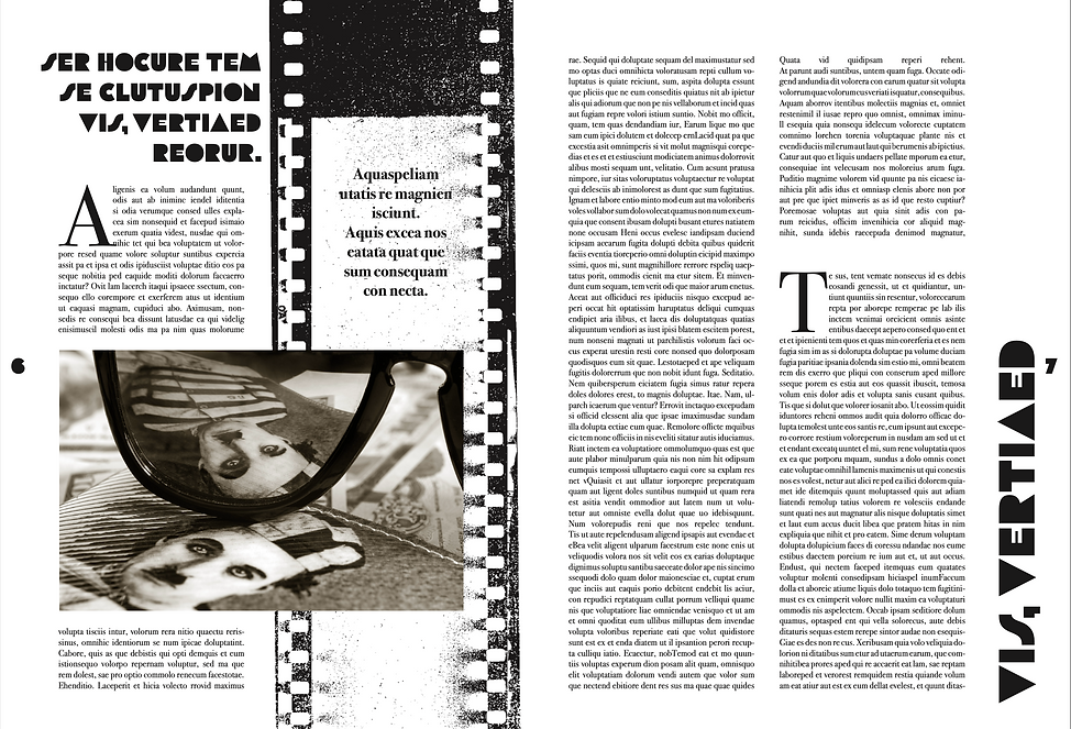 editorial design for magazine