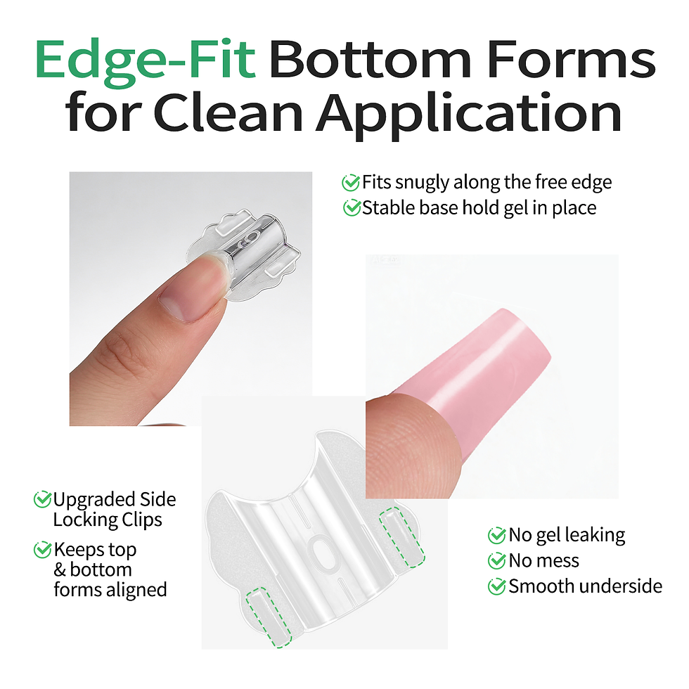 Thumbnail: Nailpop Sandwich Innovative French Line Dual Form Easy French Tip Extension Mold