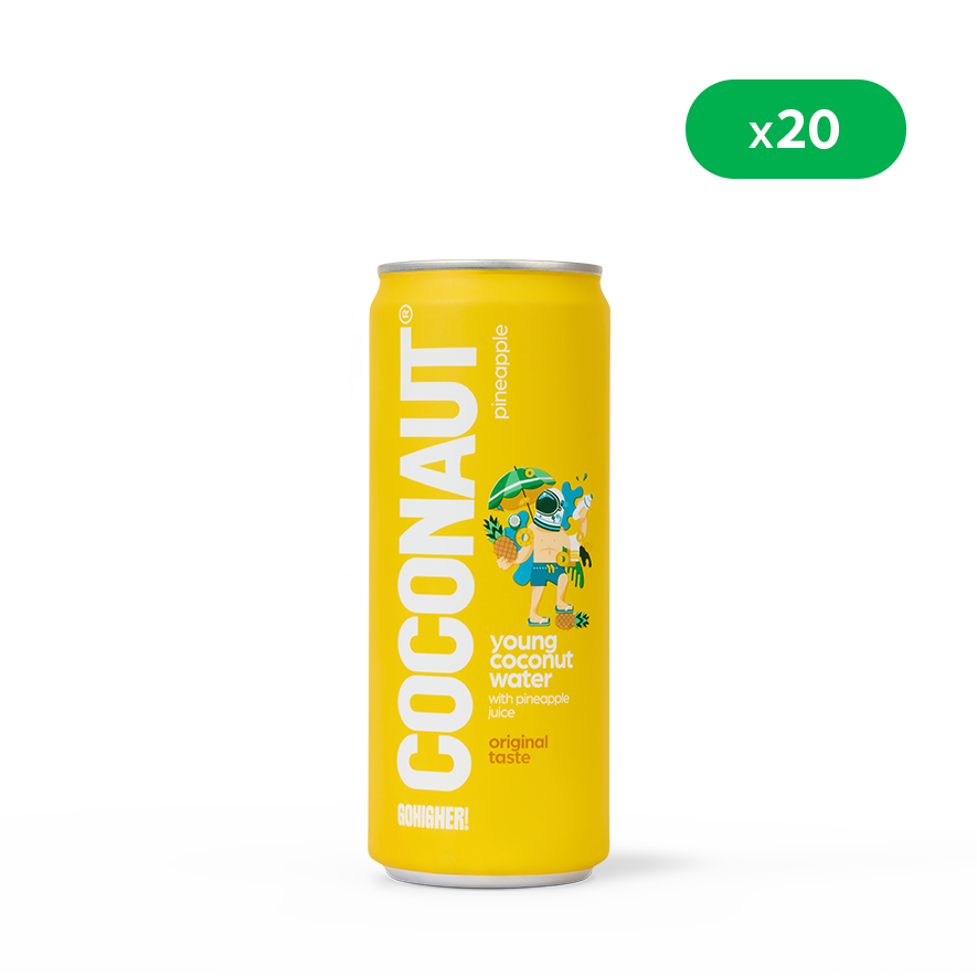 Miniaturbild: Coconaut Kokoswasser Ananas Dose – ohne Zuckerzusatz, isotonisch