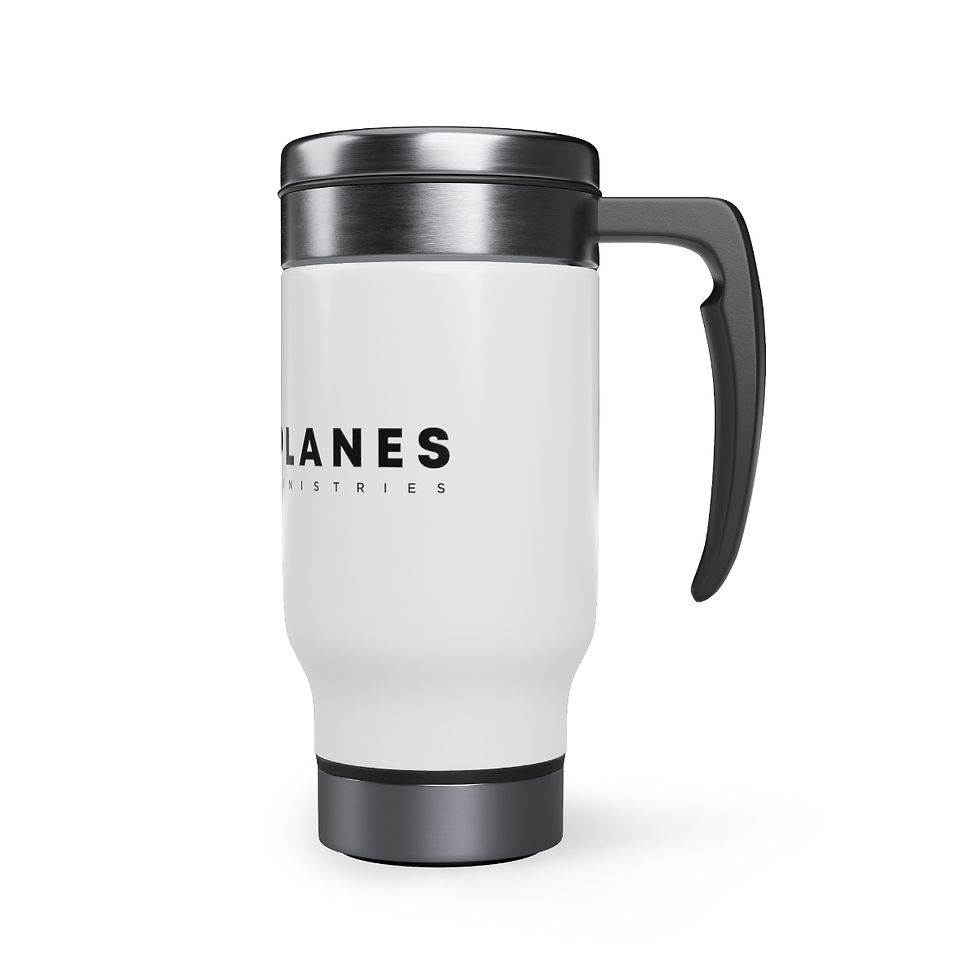 Thumbnail: Paper Planes Ministries Stainless Steel Travel Mug with Handle, 14oz
