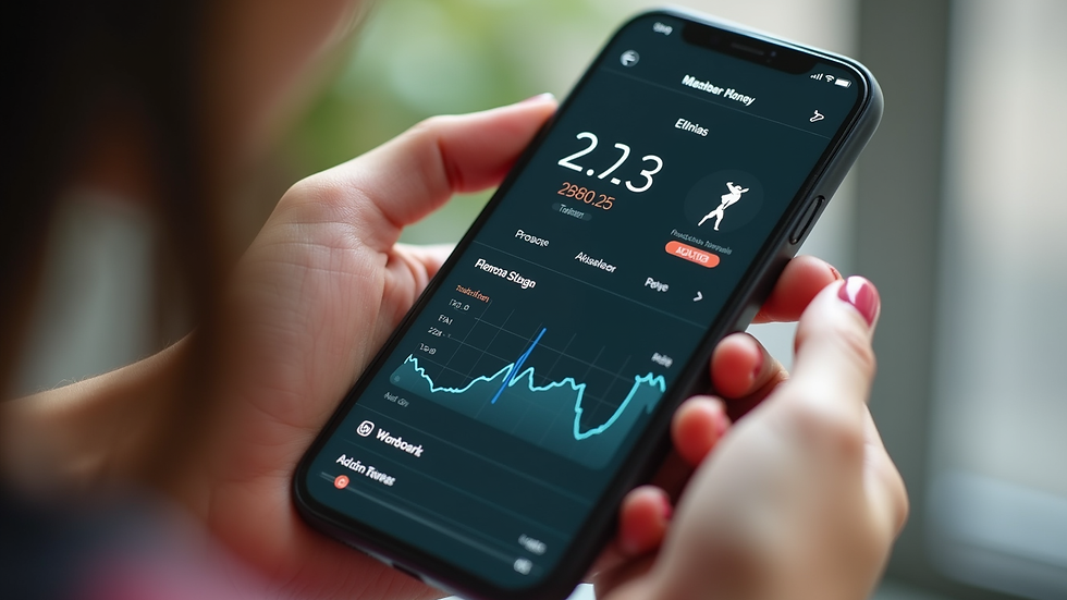 Close-up of a smartphone showing a fitness app with workout stats