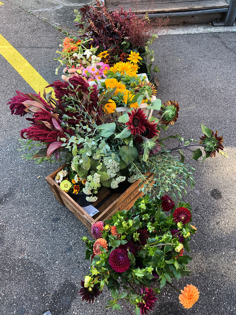 Herbstblumen für einen Firmenanlass