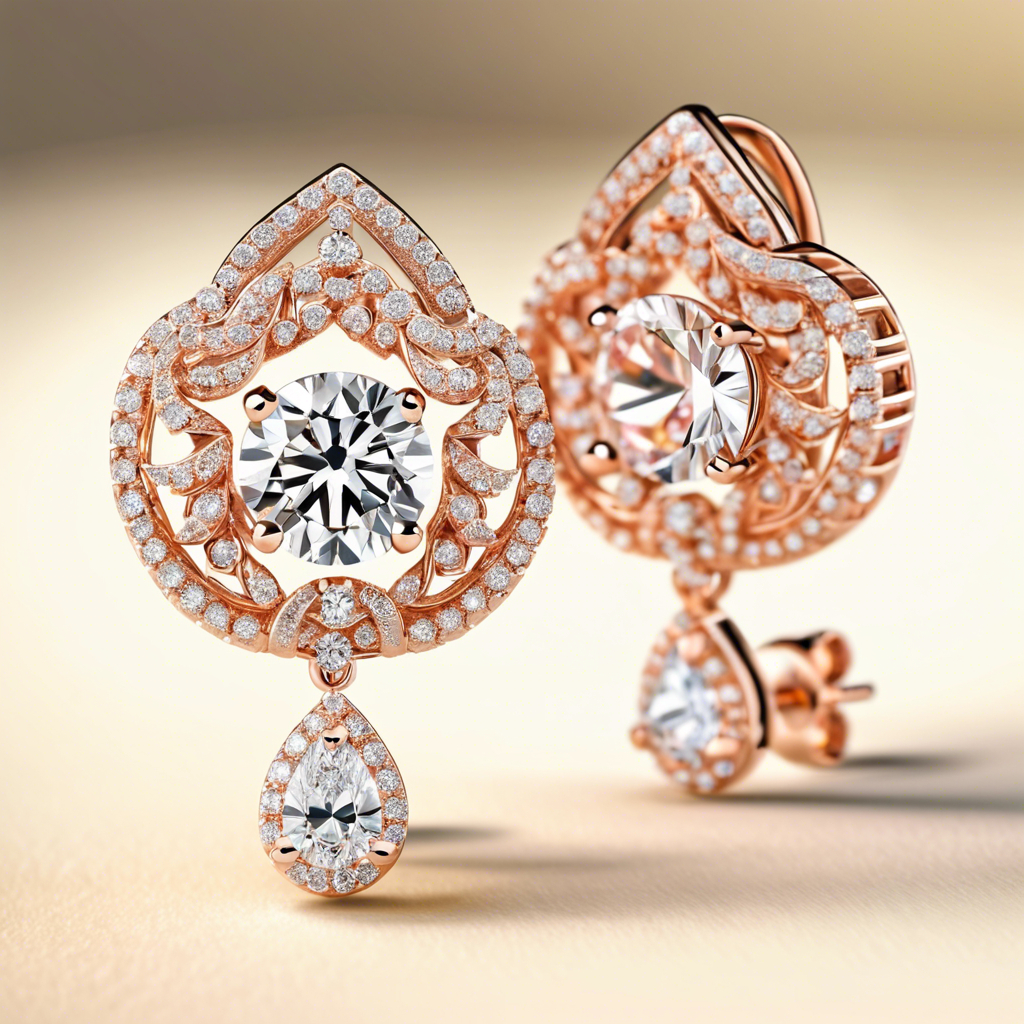 Silver Rose Gold Radiance Earrings