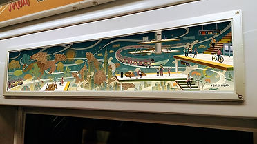 MTA Subway Art Card featuring City Spirit illustration