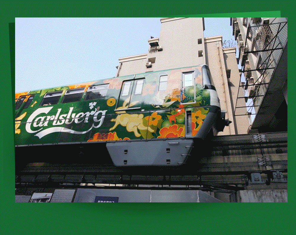 Carlsberg Year of the Rabbit train wrap