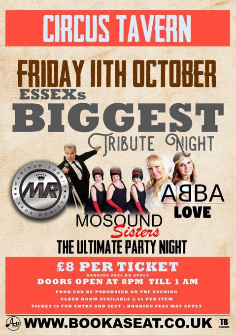 Essex’s Biggest Tribute Party Night