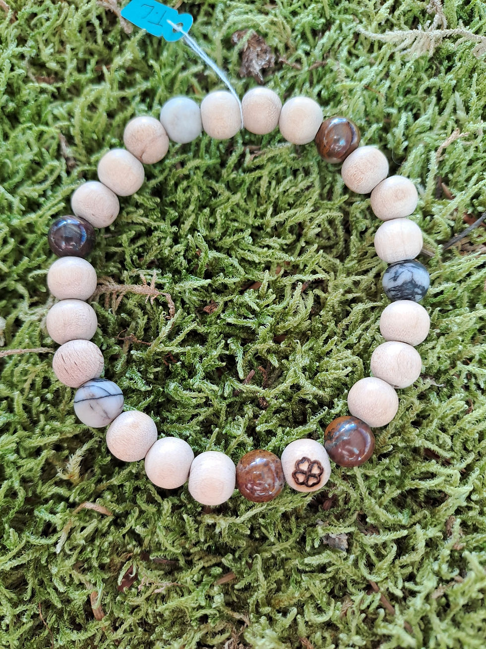 Miniature : Bracelets BOIS et PIERRES NATURELLES taille L