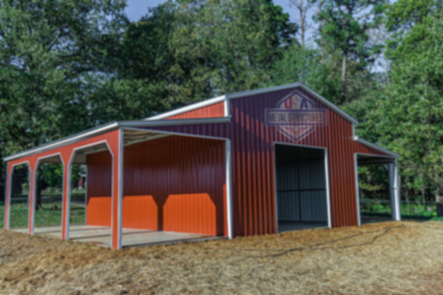 Custom 42x35 High-Tech Metal Barn
