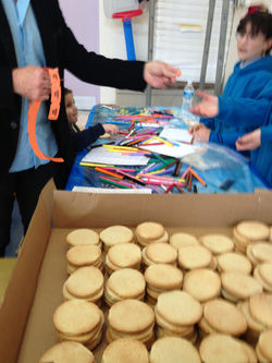 Cookie art with tickets