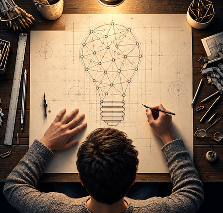 Designer Drafting a Network Lightbulb.png