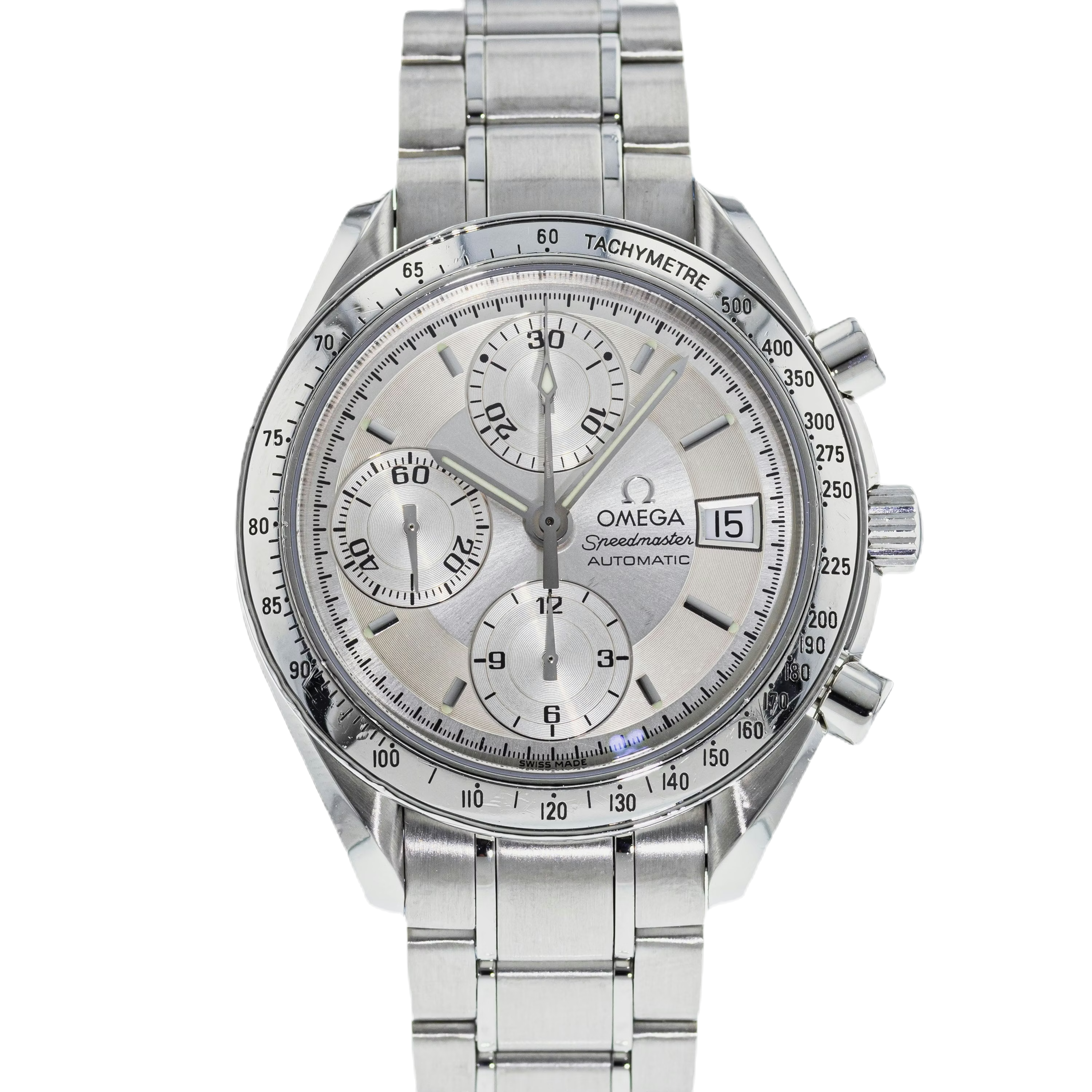 Omega Speedmaster Date 3513 – Weißes Zifferblatt | Full Set (Box & Papers)