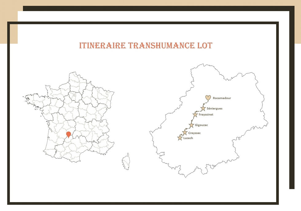 Itinéraire Transhumance Lot