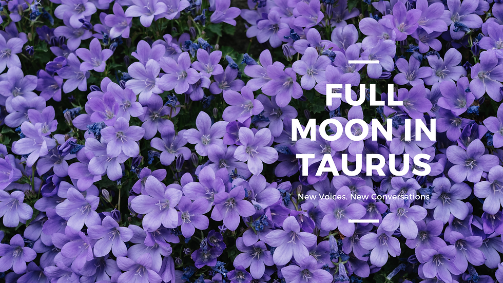 Purple Flowers lush open fertile with full moon in taurus energy